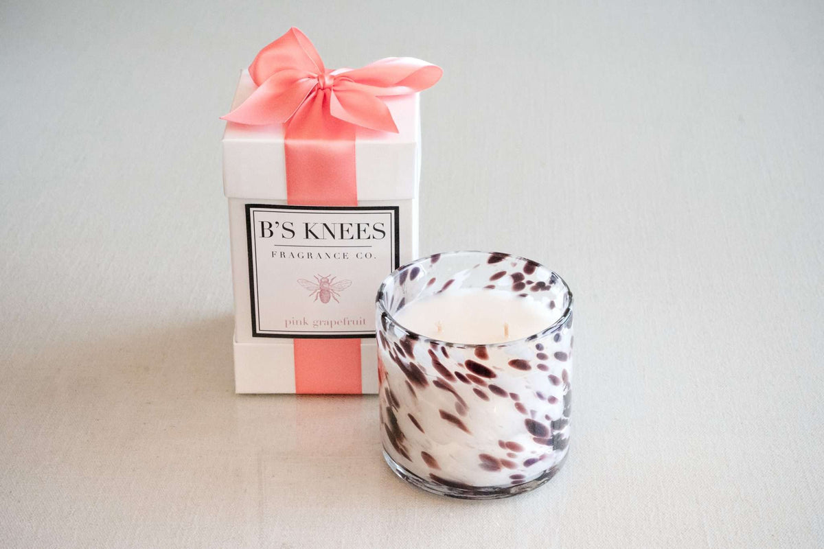 Tortoise Glass 2-Wick Candles — B's Knees Fragrance Co.