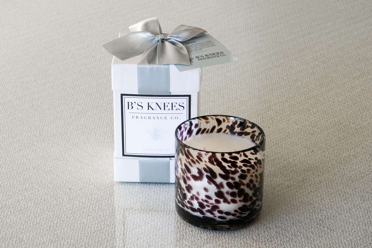 Tortoise Glass 2-Wick Candles — B's Knees Fragrance Co.