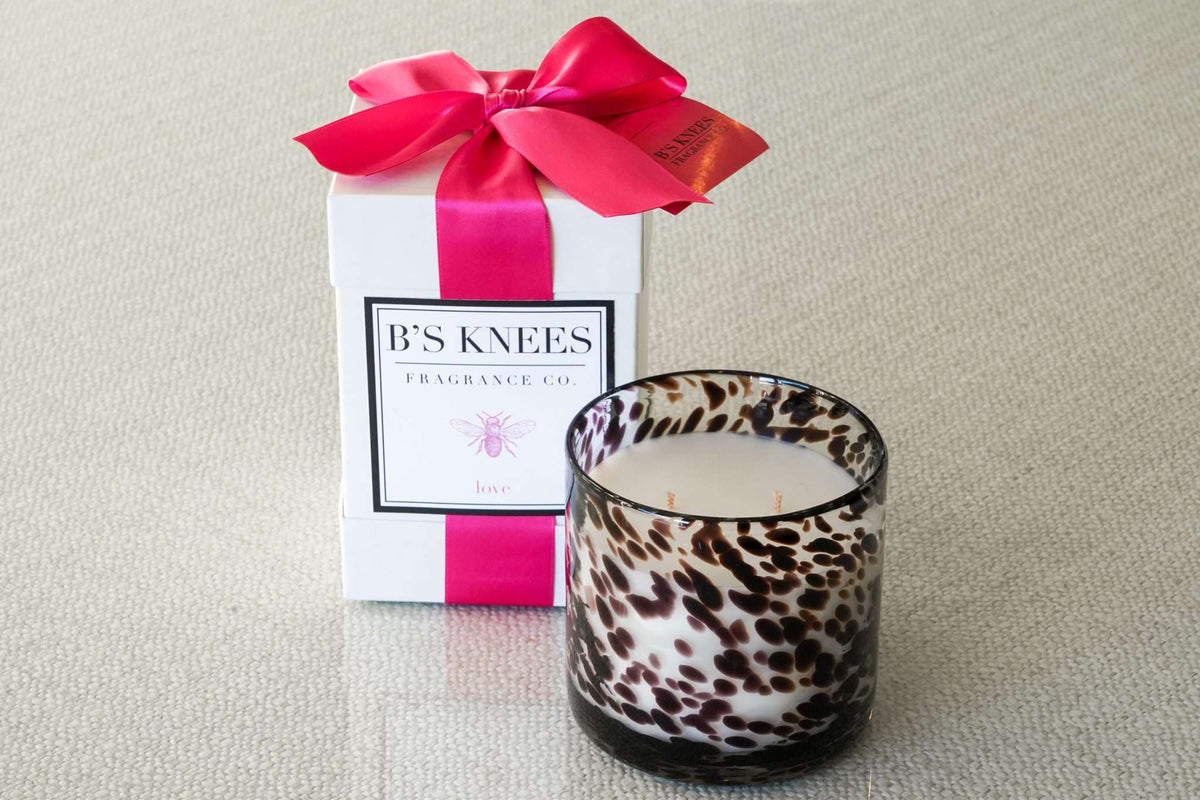 Tortoise Glass 2-Wick Candles — B's Knees Fragrance Co.