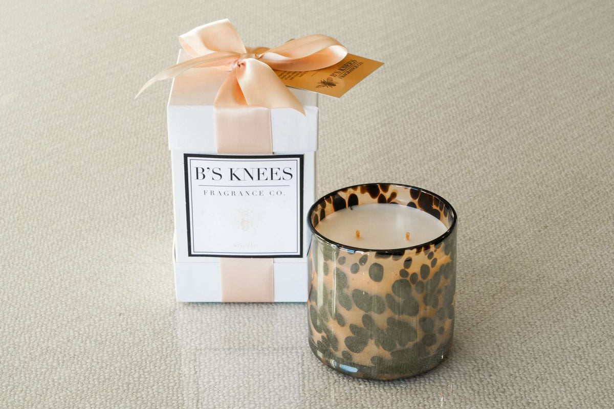 Tortoise Glass 2-Wick Candles — B's Knees Fragrance Co.