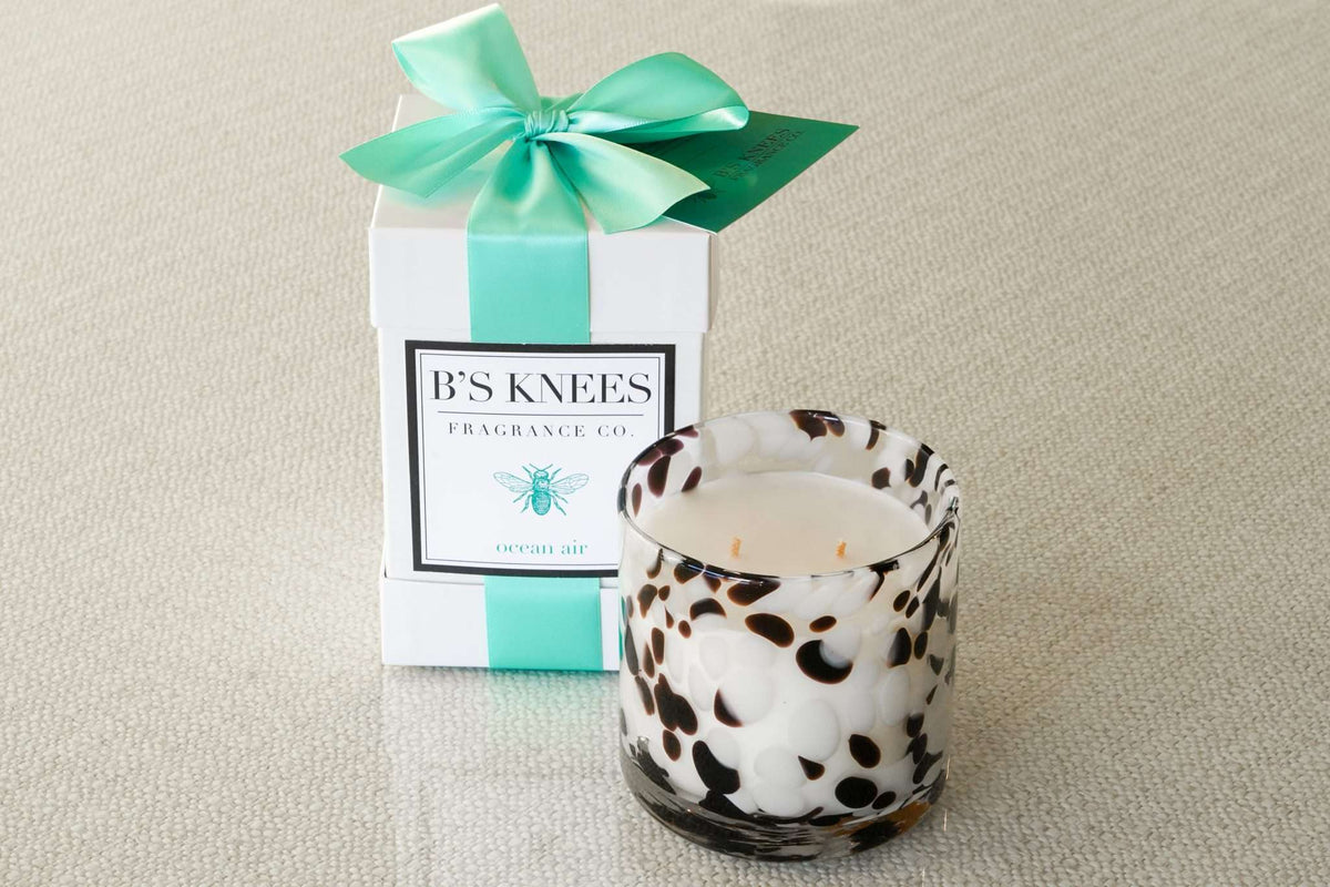 Tortoise Glass 2-Wick Candles — B's Knees Fragrance Co.