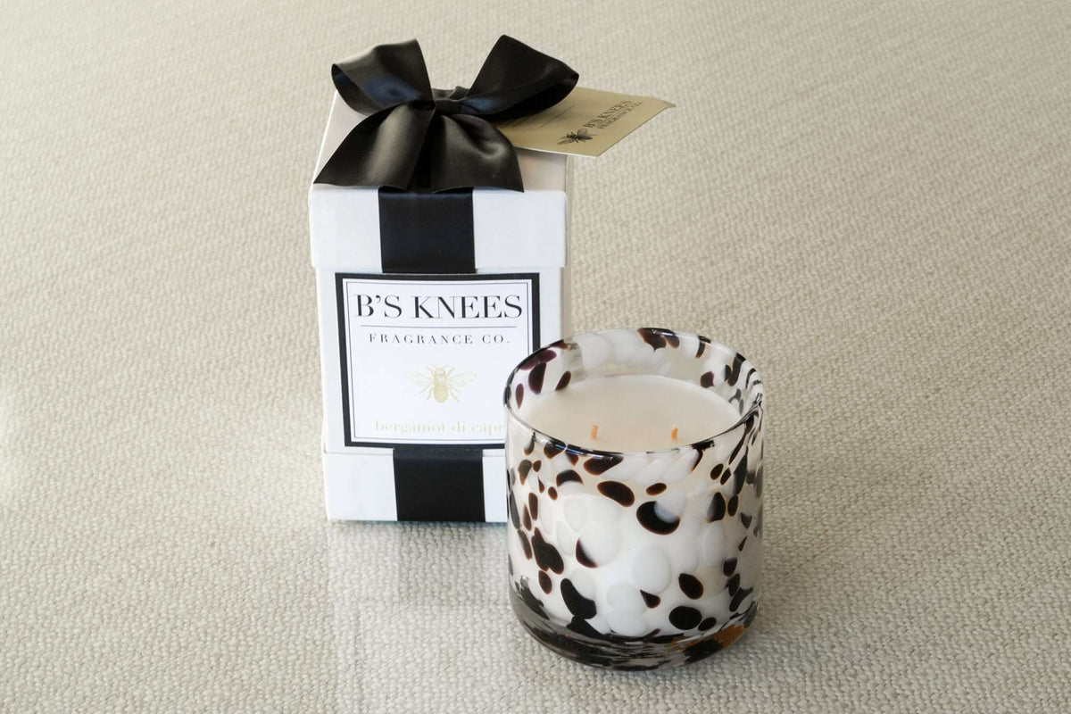 Tortoise Glass 2-Wick Candles — B's Knees Fragrance Co.