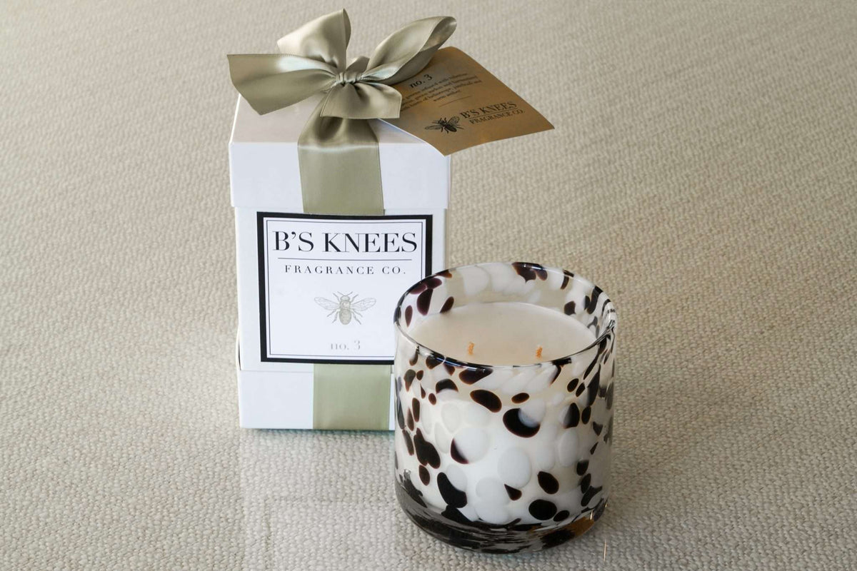 Tortoise Glass 2-Wick Candles — B's Knees Fragrance Co.