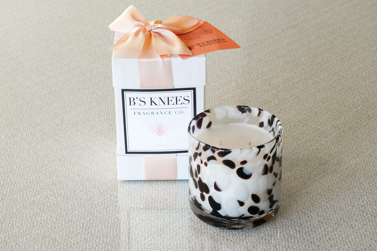 Tortoise Glass 2-Wick Candles — B's Knees Fragrance Co.