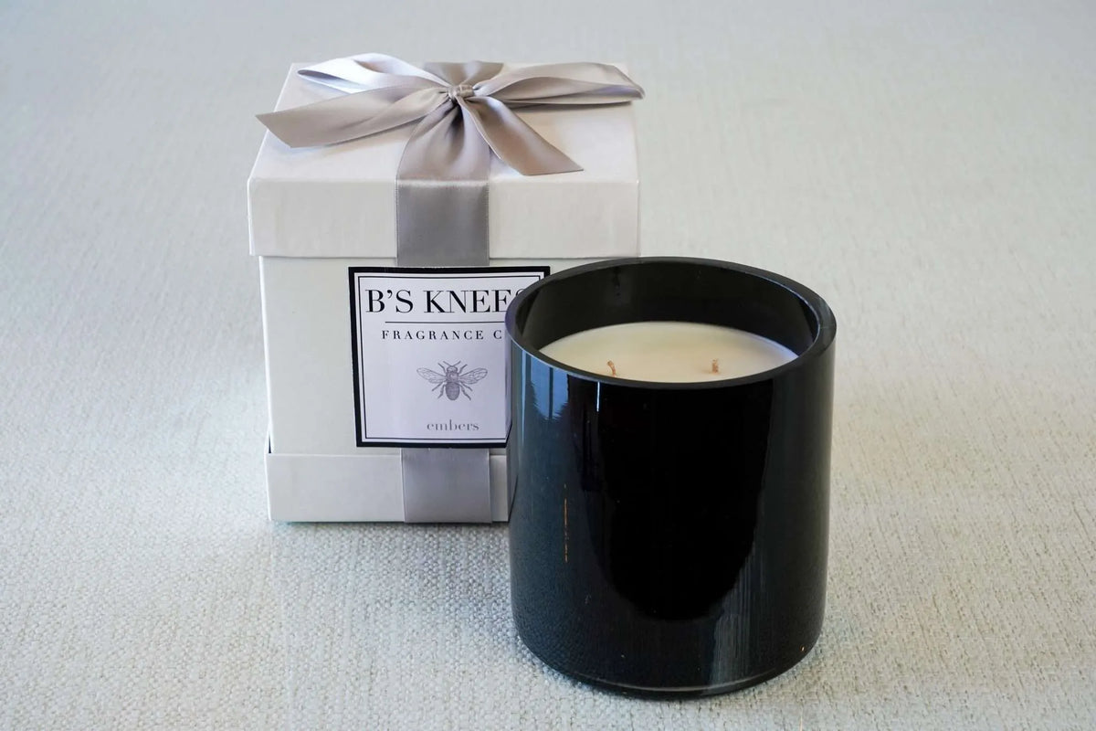 Black 3-Wick Candles — B's Knees Fragrance Co.